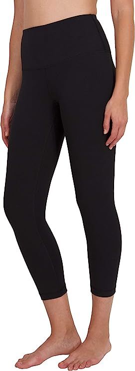 90 Degree By Reflex High Waist Squat Proof Capris - 22” Interlink Workout Capris | Amazon (US)