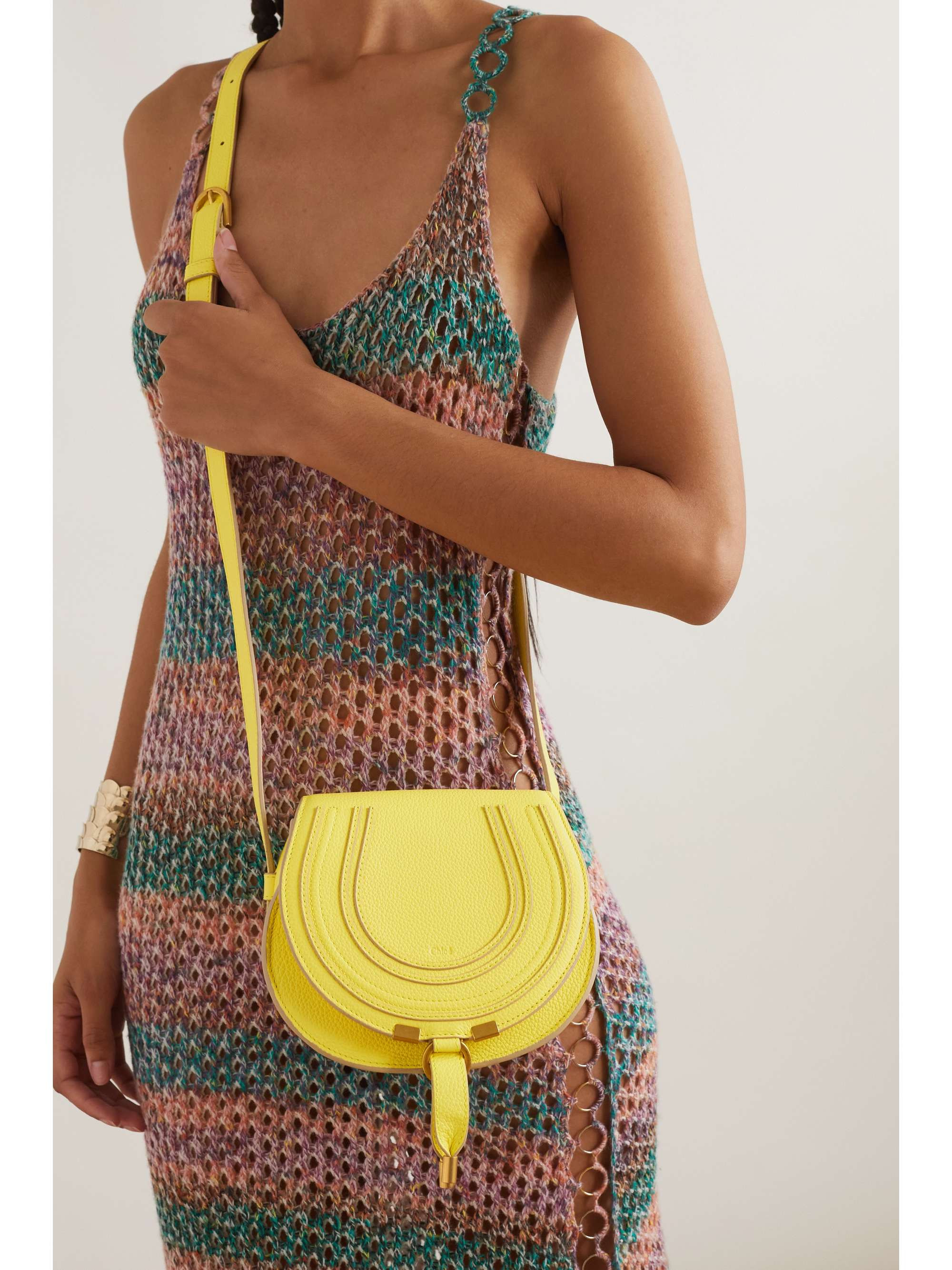 Marcie mini textured-leather shoulder bag | NET-A-PORTER (US)