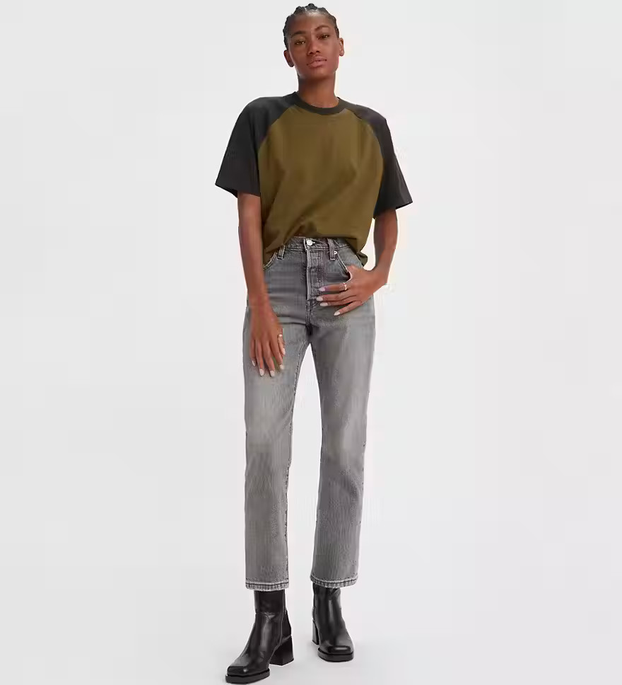 501® Original Cropped Women's Jeans - Grey | Levi's® US | LEVI'S (US)