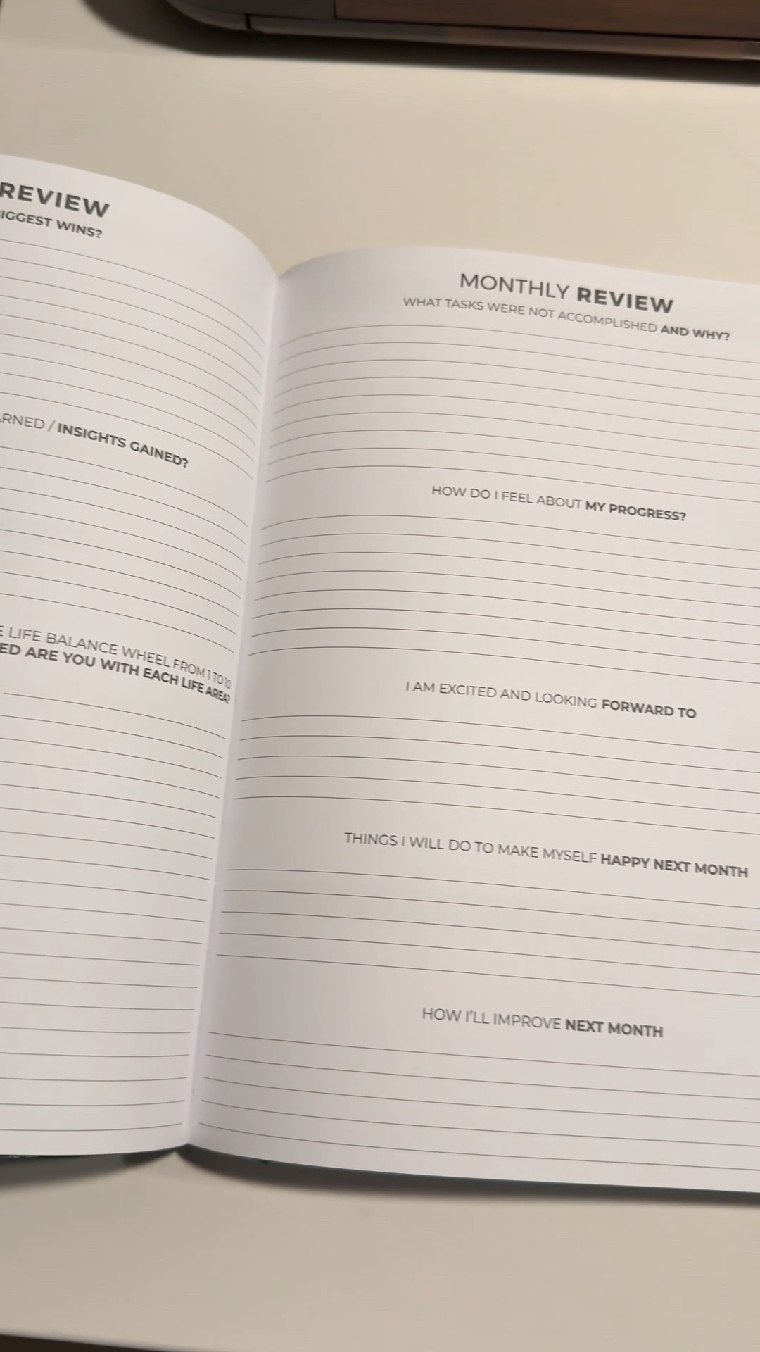 This planner 📗 is my third purchase from the brand. It’s so organized and keeps me reflective, motivated, and accountable. I’ve tried three other planners in the last few years but found my way back. 

It includes space for
- short term and long term goals
- weekly and monthly planning
- good habits
- vision board
- monthly review
- notes 
and comes with cute stickers to embellish your thoughts and pages

#LTKU #LTKdayinmylife #LTKSaleAlert