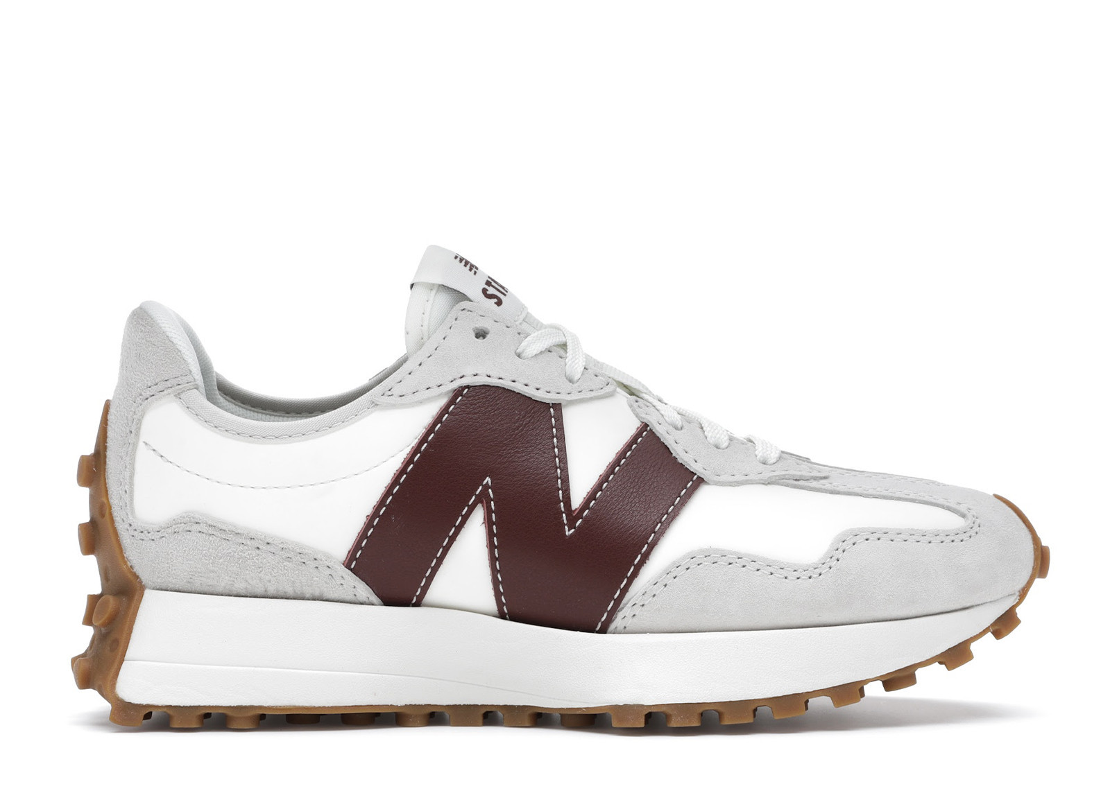 New Balance 327 STAUD (Women's) Sneakers in White/Burgundy | StockX