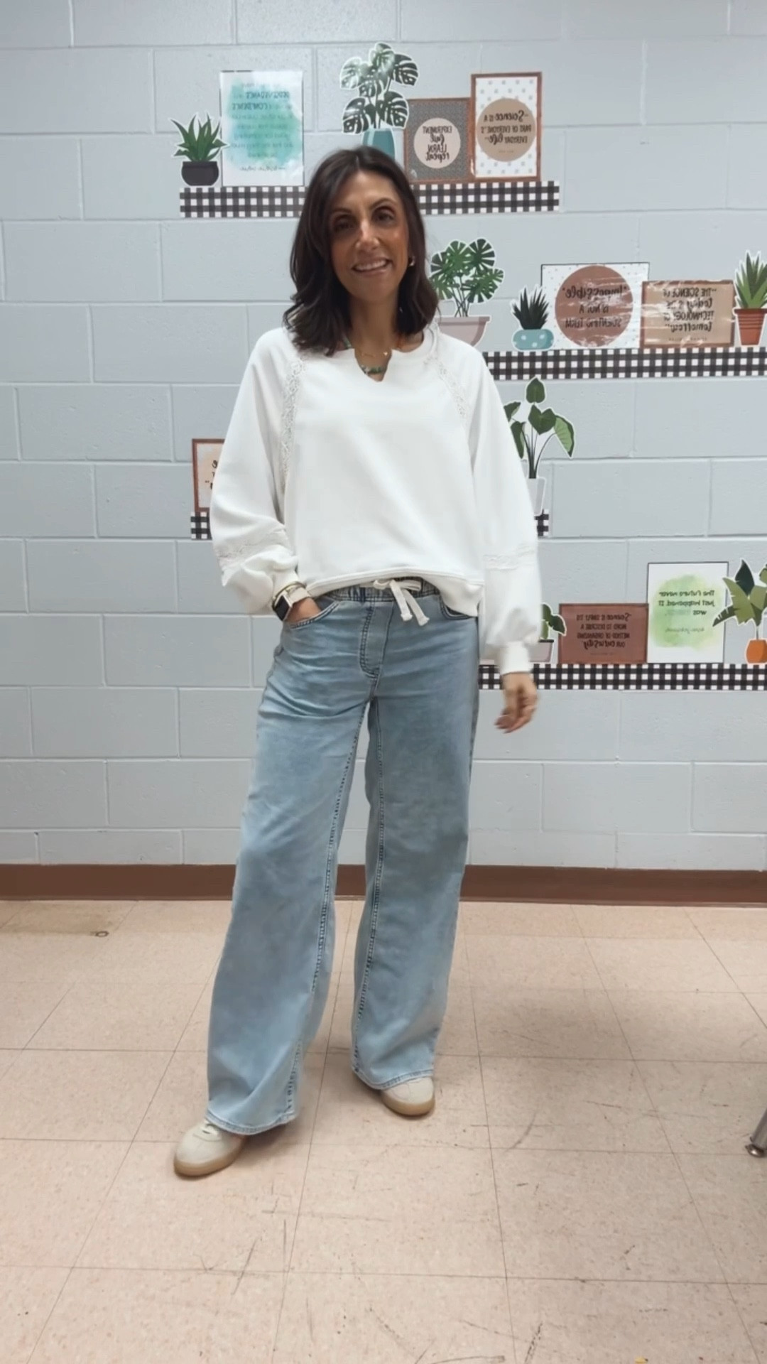 Teacher outfit of the day
Gap soft drawstring baggy jeans size xs

#LTKootd #LTKspring #LTKOver40