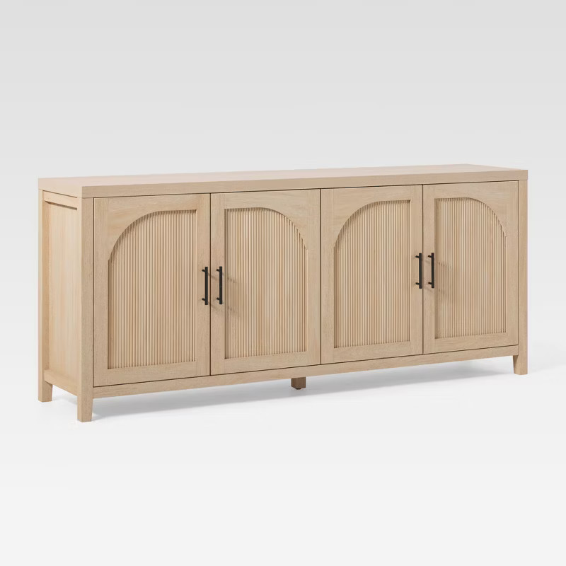 Saracina Home Modern 70" Fluted Sideboard with Arched Doors | Target