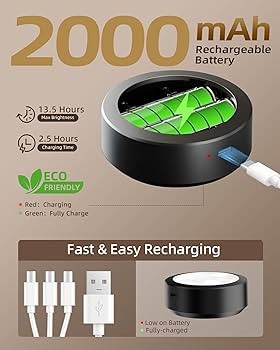 EZVALO Picture Lights for Wall, 2000mAh Rechargeable Battery Magnetic Poster Lights with 3 Color ... | Amazon (US)