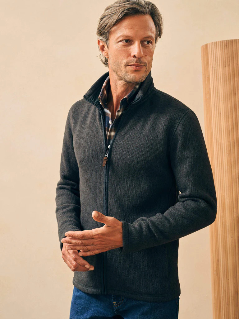 Sweater Fleece Full Zip | Faherty