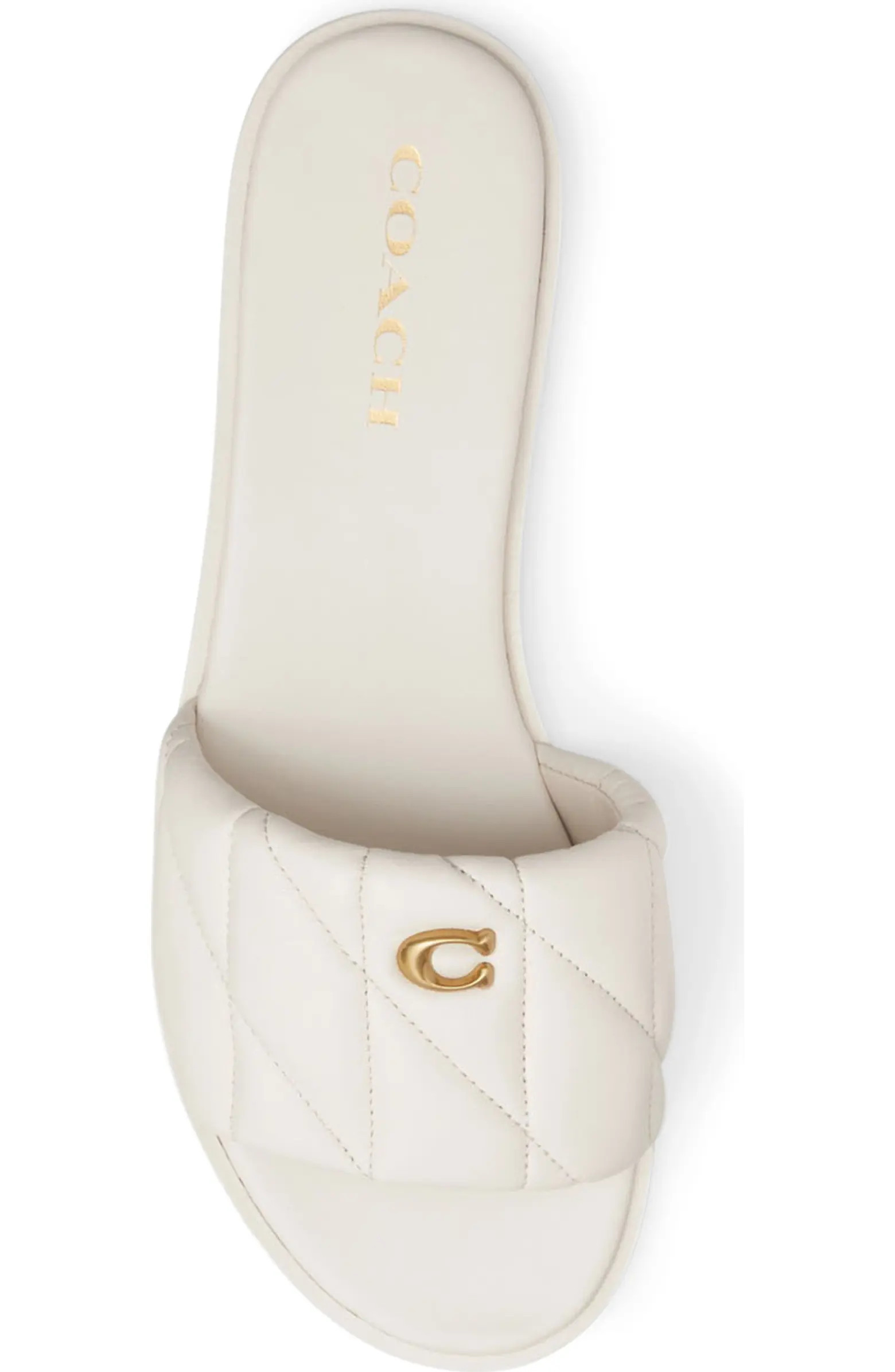 Quilted Flat Slide Sandal (Women) | Nordstrom