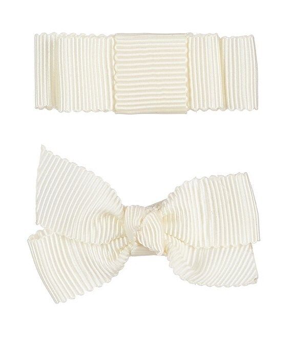 Edgehill Collection Little Girls 2-Pack Petersham Grosgrain Hair Bows | Dillard's | Dillard's