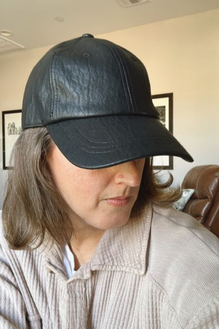 My favorite new accessory for fall is this faux leather baseball hat from @target  

#LTKfindsunder50 #LTKover40 #LTKstyletip