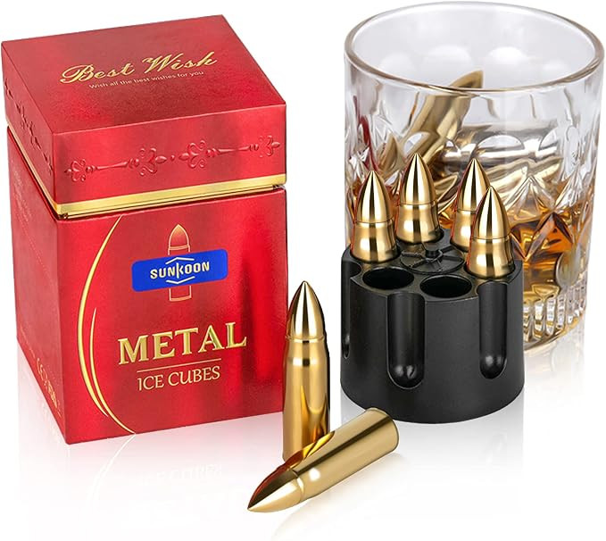 Gifts for Dad, Stainless Steel Whiskey Stones 6XL, Unique Fathers Day Christmas Birthday Stocking... | Amazon (US)