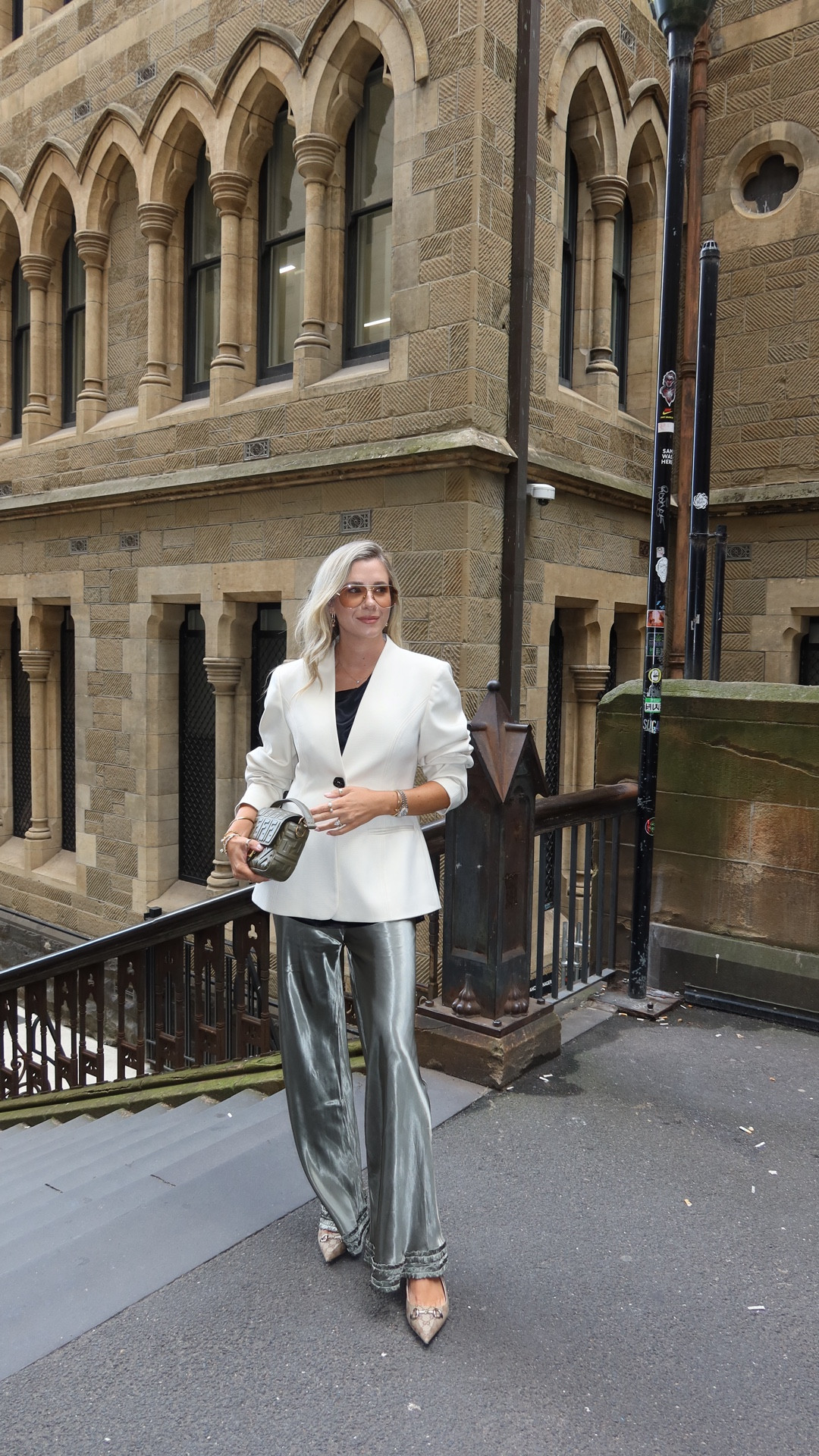 Love being back here! Heading off to dinner.

Citara Satin Pants Khaki size M/10
Camille Satin Tunic Top Black M/10
Mattir Blazer (not on LTK but I've linked similar pieces)
Shoes Gucci
Bag Fendi
Sunnies Bottega Veneta 

 

#LTKaustralia #LTKspring #LTKstyletip