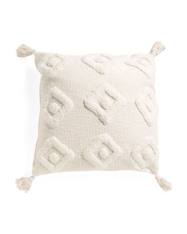 24x24 Oversized Tufted Pillow | TJ Maxx