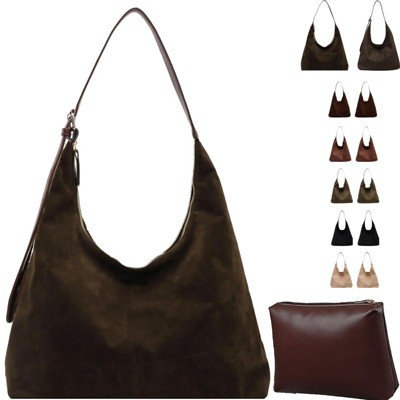 Narwey Brown Suede Bag for Women, Brown Suede Tote Bag Purse, Suedes bags for Women, Shoulder Bags | Target
