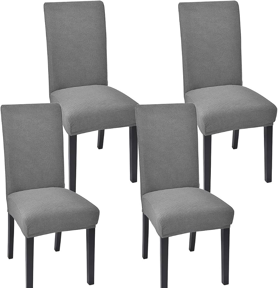 Aertiavty Chair Covers for Dining Room Set of 4 Chair Seat Cover for Dining Room Kitchen, Parsons... | Amazon (US)
