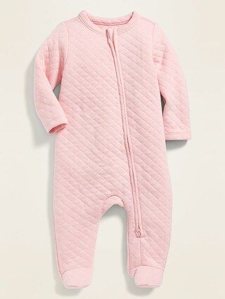 Unisex Quilted Footed One-Piece for Baby | Old Navy (US)