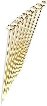 PuTwo Stainless Steel Metal Martini Picks, 4" Pack of 8 in Gold | Amazon (US)