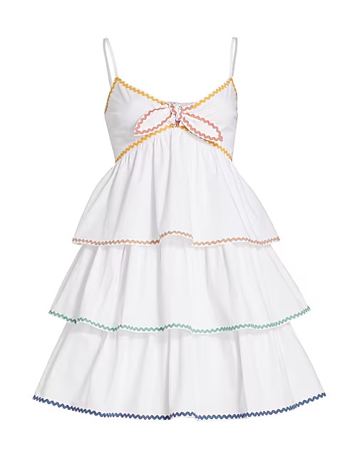 Colorblock Wave Minidress | Saks Fifth Avenue