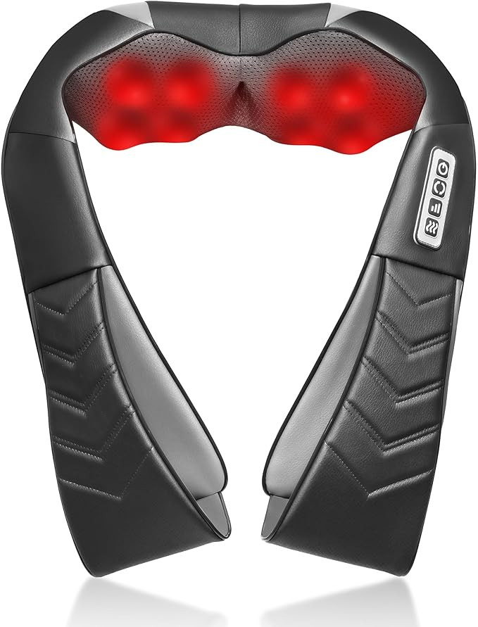 Shiatsu Neck and Back Massager, Electric shoulder Massager with Heat, Deep Tissue Kneading Massag... | Amazon (US)