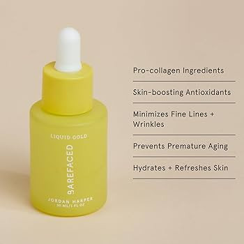 Barefaced Liquid Gold 30ml - 15% Vitamin C Serum with Hyaluronic Acid & Vitamin E for Anti-Aging,... | Amazon (US)