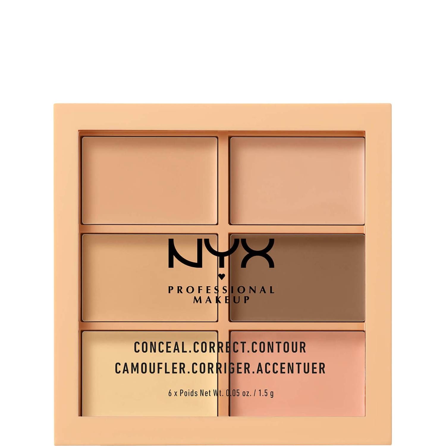 NYX Professional Makeup 3C Palette - Conceal, Correct, Contour - Light | Look Fantastic (ROW)