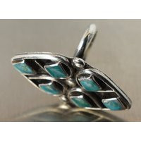 Beautiful Signed Southwest Turquoise Ring Zuni ? Size 4.5 4 5 | Etsy (US)