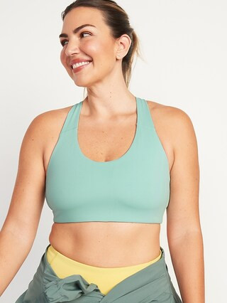 Medium Support PowerSoft Racerback Sports Bra for Women XS-XXL | Old Navy (US)