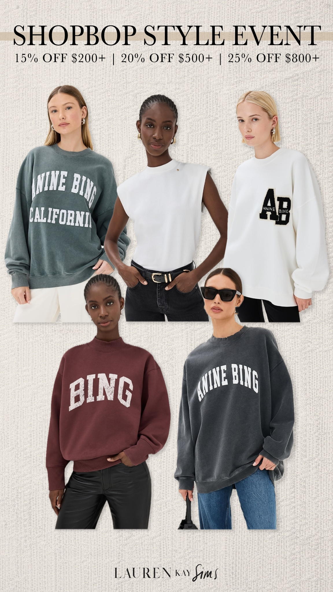 shopbop style event: anine bing faves 🖤