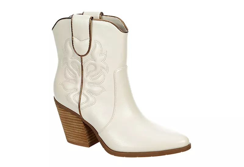 Michael By Michael Shannon Womens Gracelynn Western Boot - Off White | Rack Room Shoes