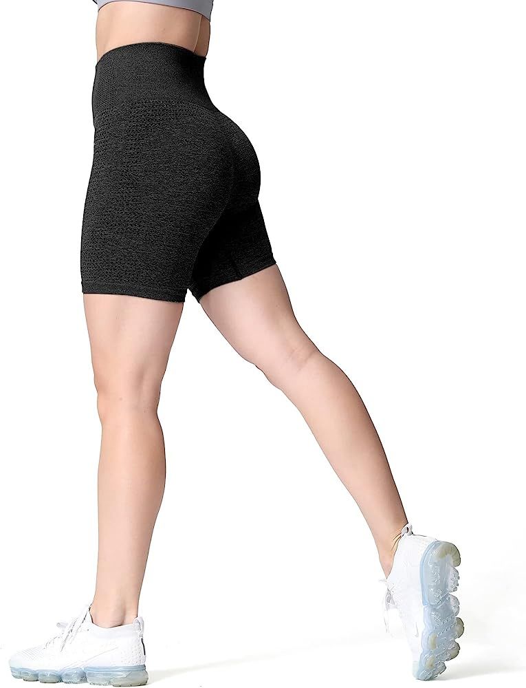 Aoxjox Vital 1.0 & 2.0 Seamless Biker Shorts for Women High Waist Workout Shorts Booty Running Yo... | Amazon (US)