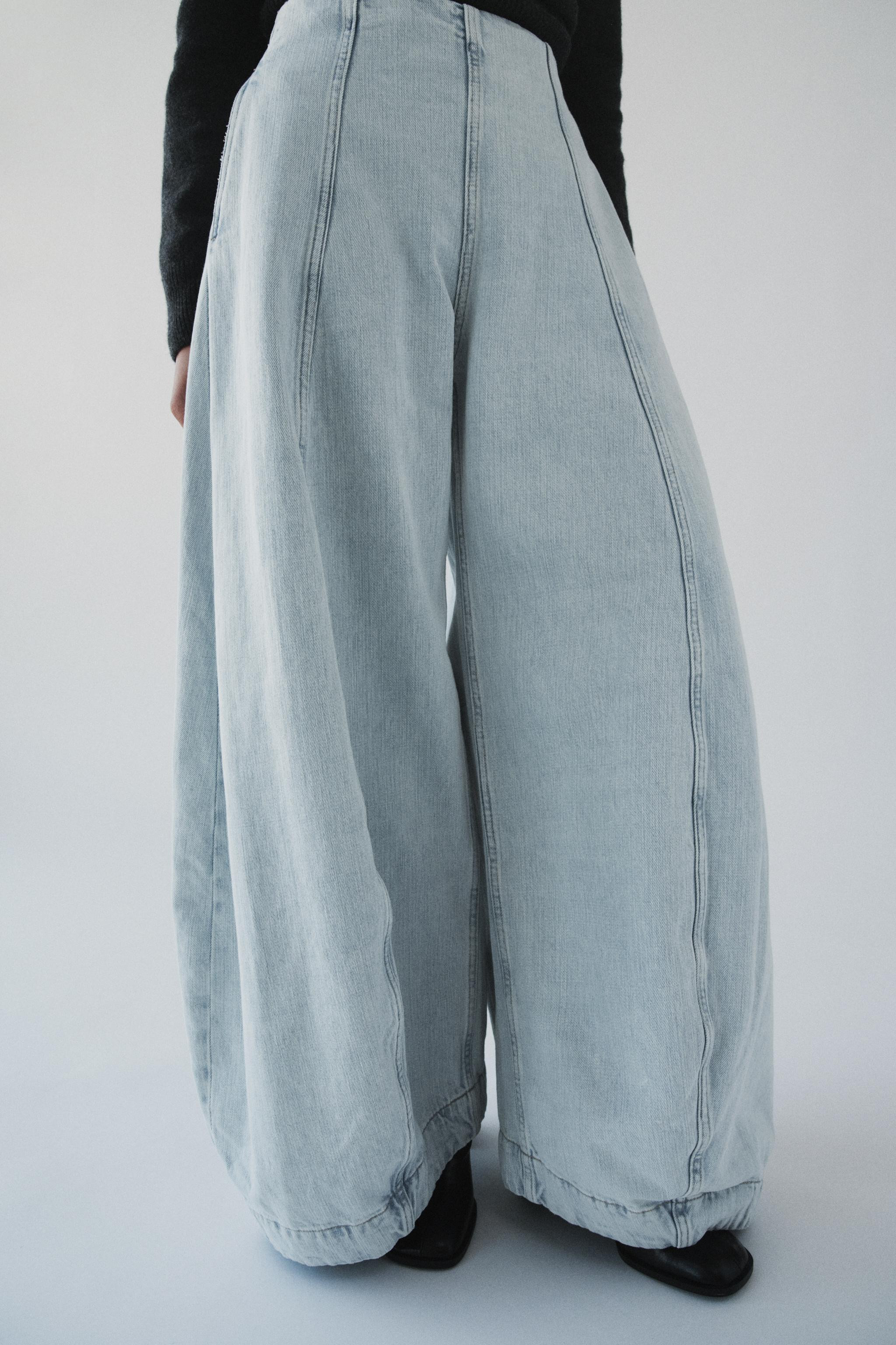 ZW COLLECTION HIGH-WAISTED BALLOON JEANS | Zara US