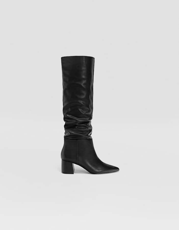 High heel over-the-knee boots | Stradivarius (UK)