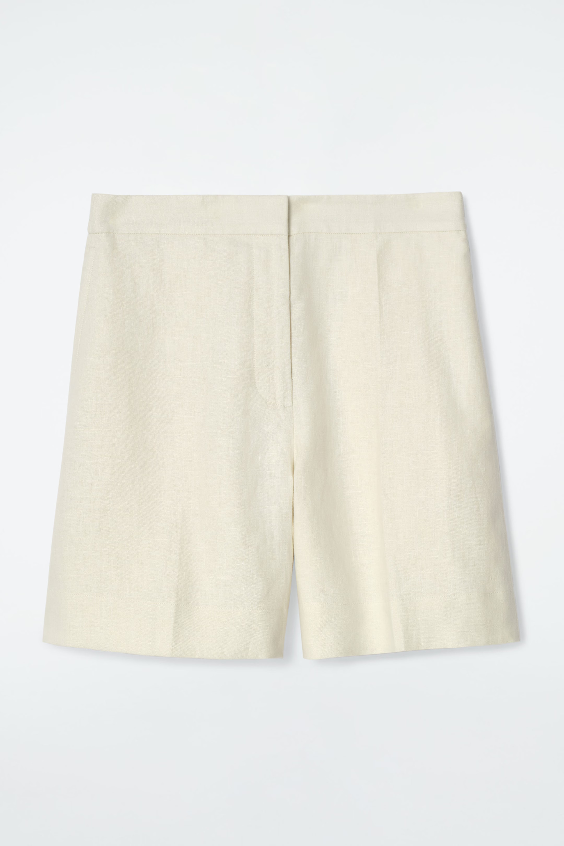 ELEGANTE LEINENSHORTS MIT ELASTISCHEM BUND - HELLGELB | COS (EU)