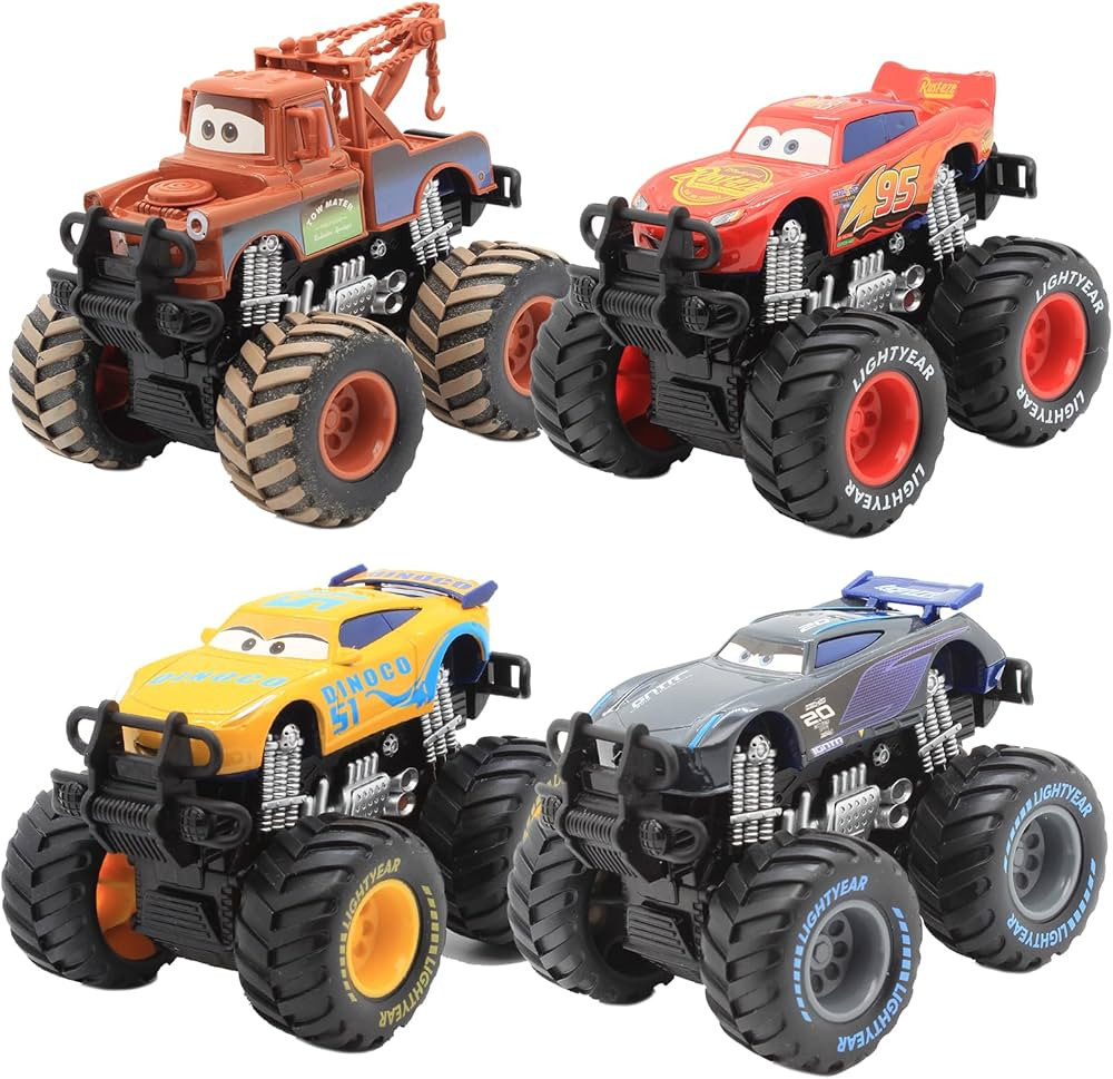 Movie Cars 3, Tow Mater Toy, Lightning McQueen Toys, Jackson Storm, 1:55 Die-cast Toy Car Big Whe... | Amazon (US)