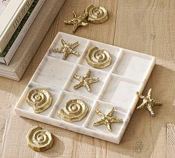 Shell Marble Tic Tac Toe | Pottery Barn (US)