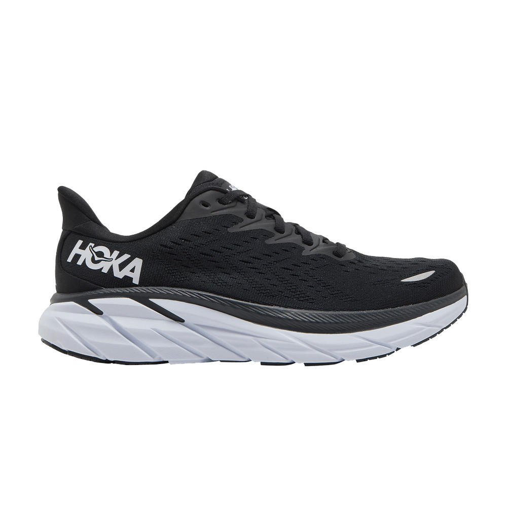 Hoka One One Wmns Clifton 8 'Black White' | GOAT