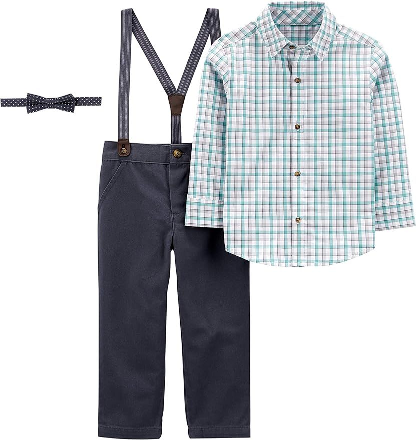 Simple Joys by Carter's Toddler Boys' 3-Piece Special Occasion Bow-tie and Suspender Pants Set | Amazon (US)