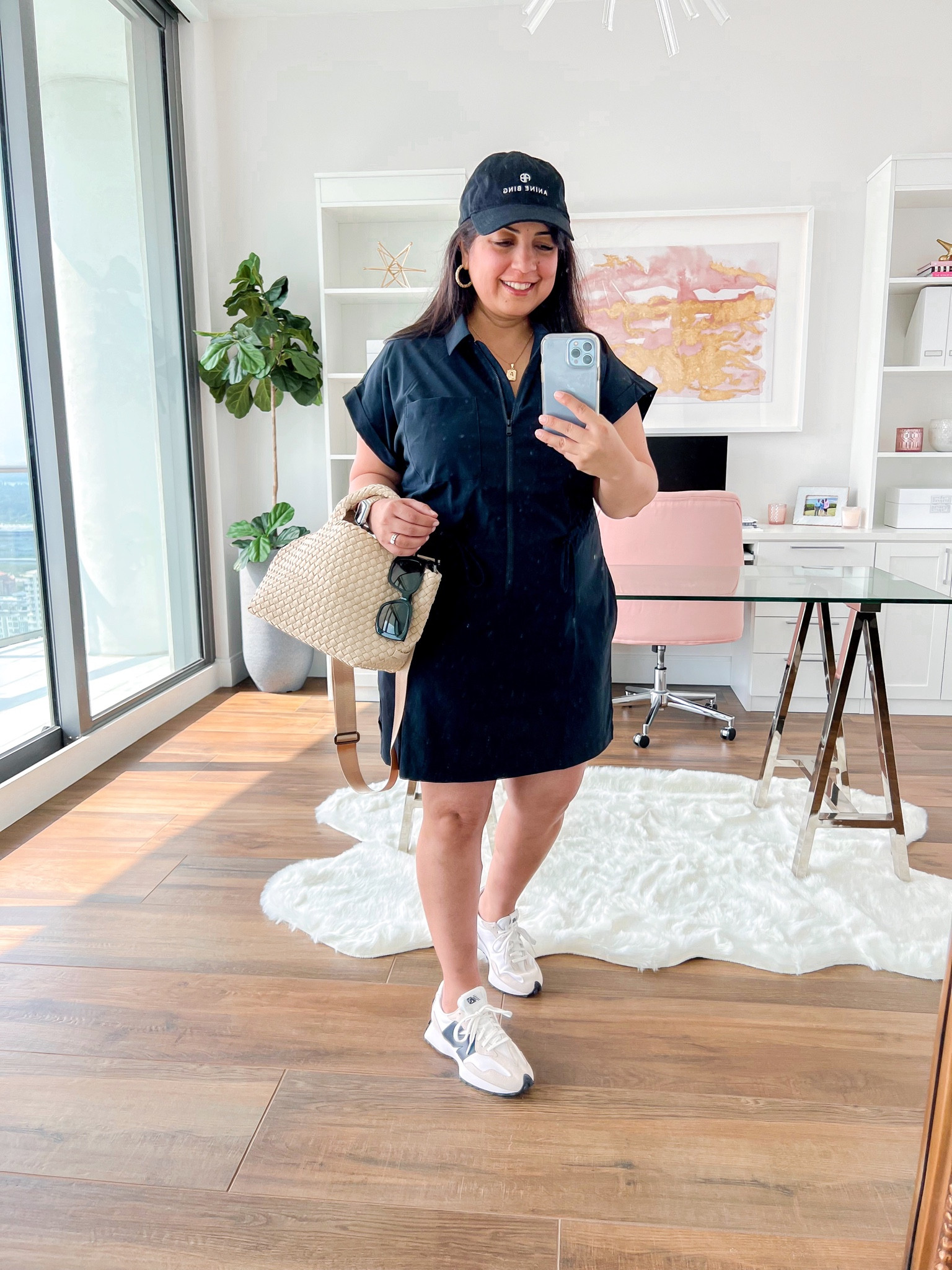 This cute Athleta topspin dress is back in stock this season! Westing size large petite. Naghedi mini tote. New Balance 327 sneakers, Anine Bing baseball hat, Gucci sunglasses 

Spring outfit, spring outfits, Vacation essentials, vacation outfit ideas, vacation outfits, resort style, resort wear, summer dress, black dress, athletic dress, Athleta dress, summer dress, dresses, athleisure dress, casual dress, everyday outfits, casual everyday dress, golf outfit, golf dress

#LTKover40 #LTKmidsize #LTKtravel