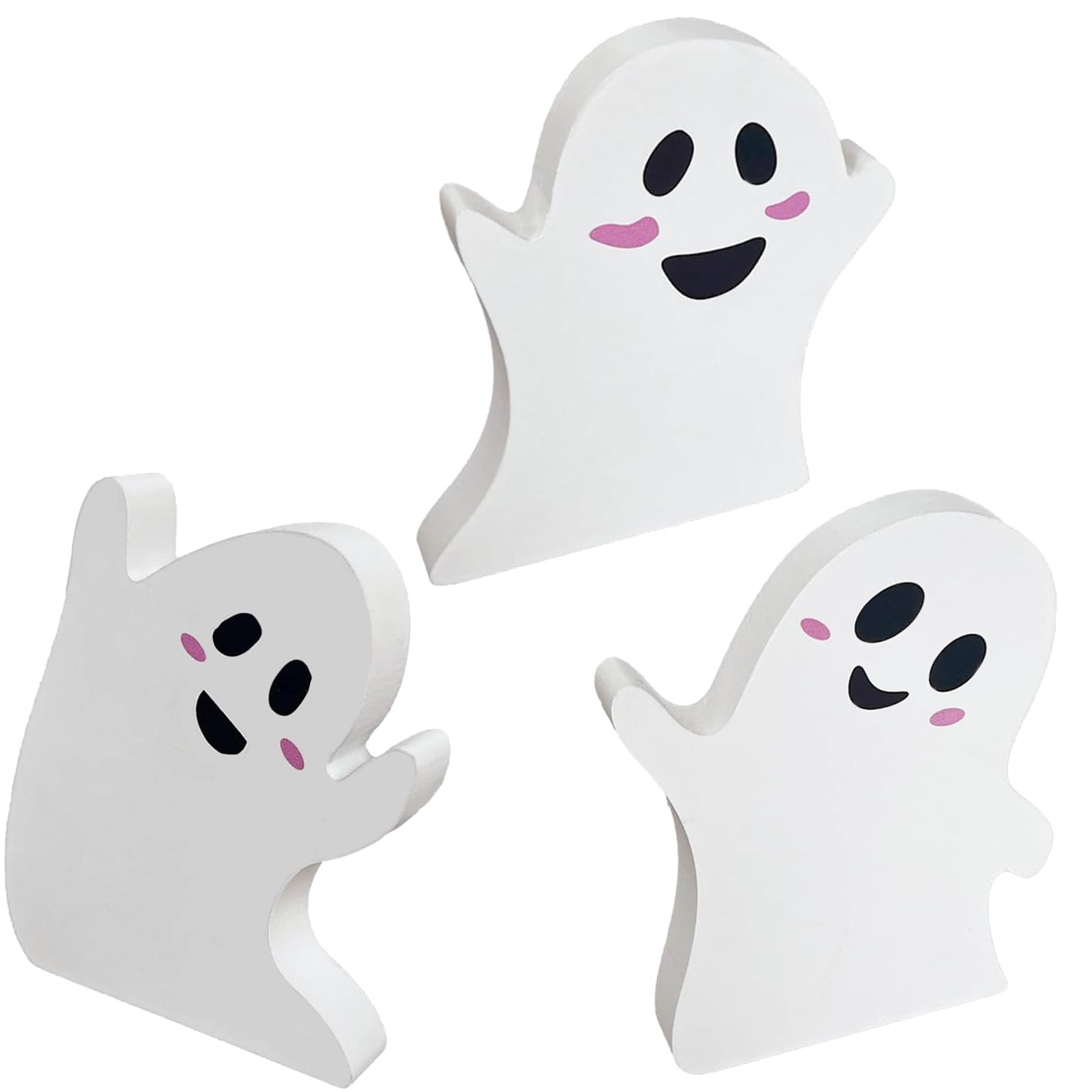 Halloween Ghost Decorations Indoors, Vintage Spooky Halloween Decor, Wooden Tiered Tray Table Dec... | Amazon (US)