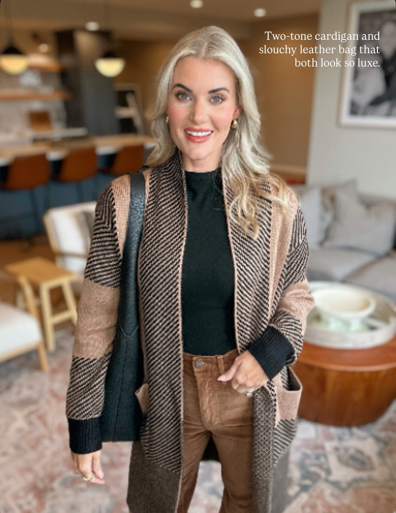 Fall outfit idea, workwear outfit – wearing a small in this two tone open front cardigan. This whole letter slouchy hobo bag is perfect for carrying all of the things – including a laptop!#AmazonFashion #TargetStyle

#LTKFindsUnder100 #LTKSeasonal #LTKFindsUnder50