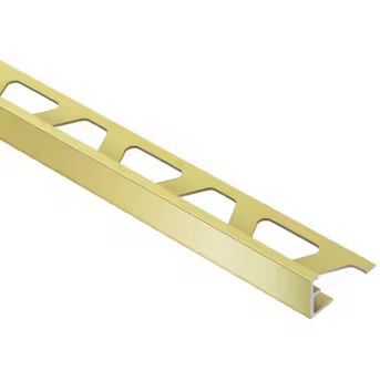 Schluter Systems Schiene 0.5-in W x 98.5-in L Satin Brass Anodized Aluminum L-angle Tile Edge Tri... | Lowe's