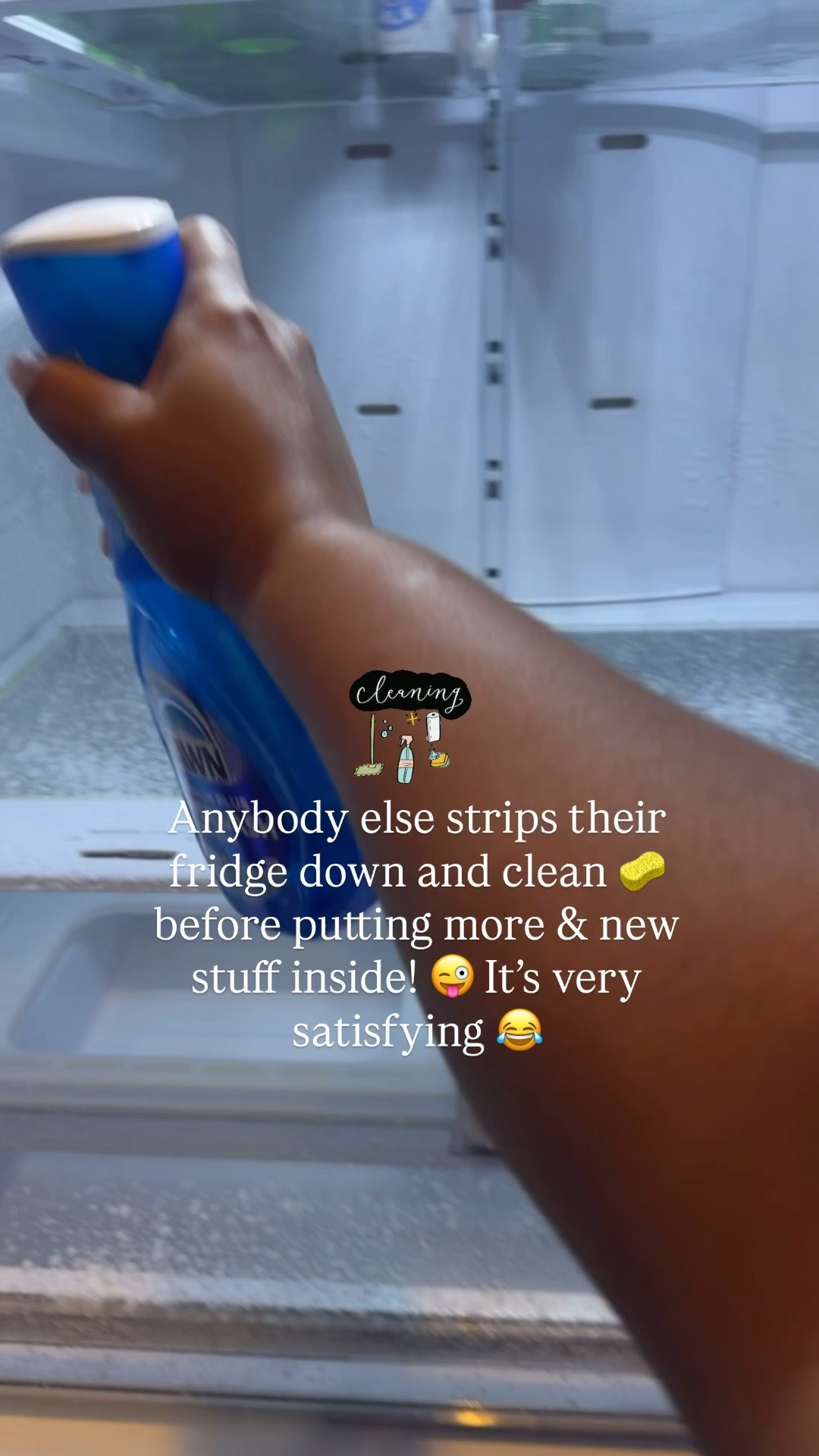 Are you a deep fridge cleaner? 

Always start with Dawn Powerwash to get all the buildup cleaned up first, and then I pull the draws and wash them with more soap and water and bleach! 

#LTKHome #LTKmomlife #LTKmorningroutine