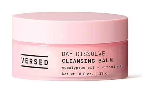 Versed Day Dissolve Cleansing Balm - Makeup Melting Balm Infused with Vitamin E + Eucalyptus Oil to Calm Skin - Oil Based Double Cleanser (0.6 Fl Oz (Pack of 1), V1 Day Dissolve) | Amazon (US)