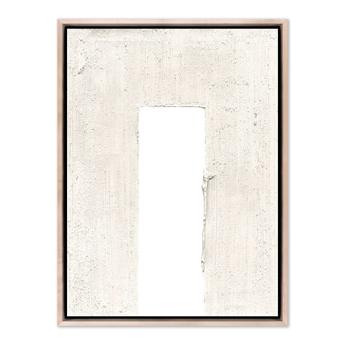 Center Disruption White Framed Wall Art By The Holly Collective | West Elm (US)