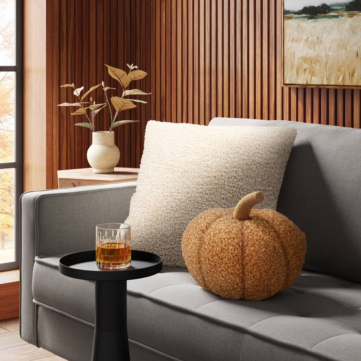 Teddy Boucle Shaped Pumpkin Tan - Threshold™ | Target