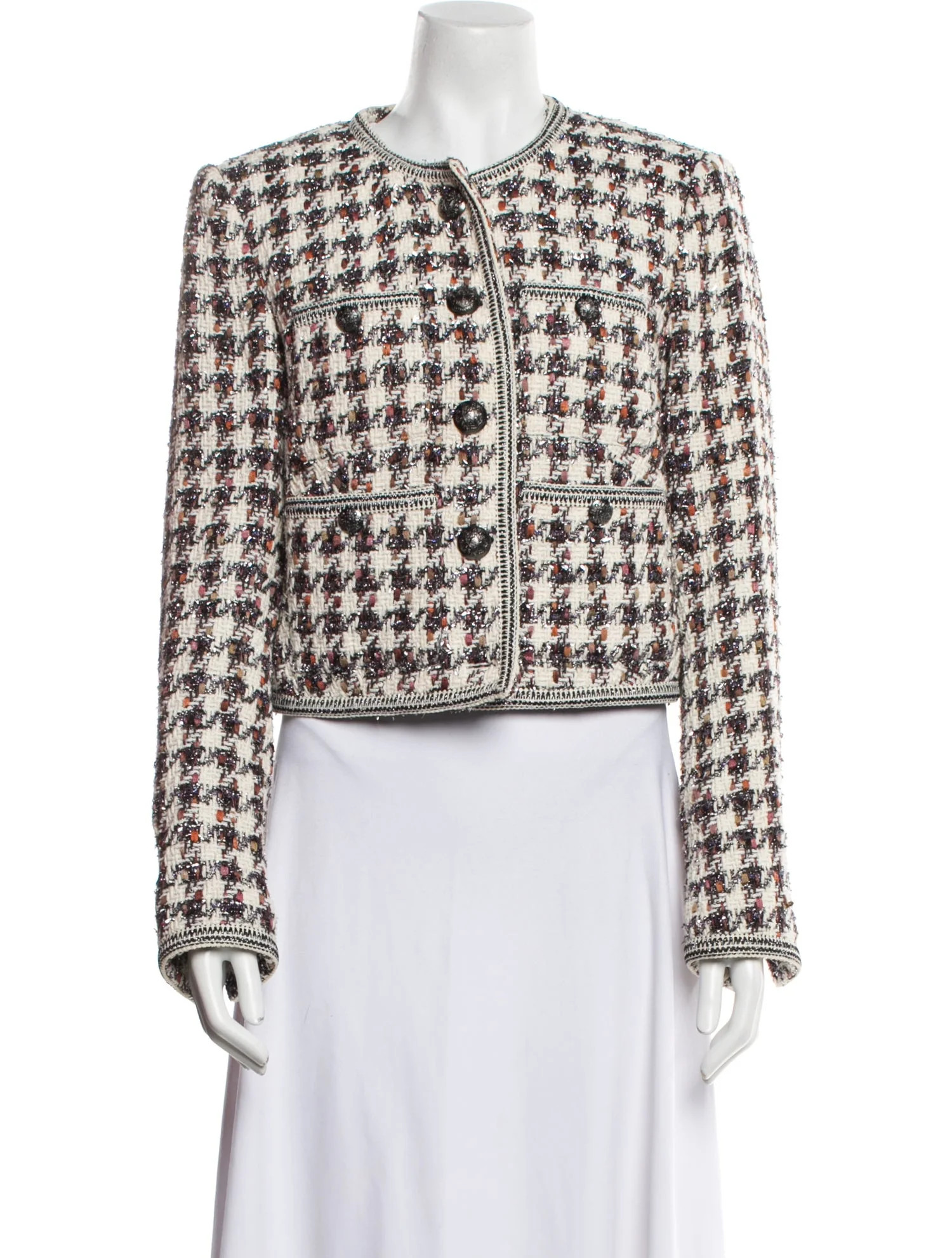 Tweed Pattern Jacket | The RealReal