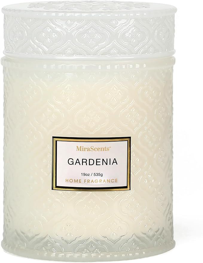Gardenia Scented Candles, 19oz Aromatherapy Candles Gifts for Women, White Luxury Large Decorativ... | Amazon (US)