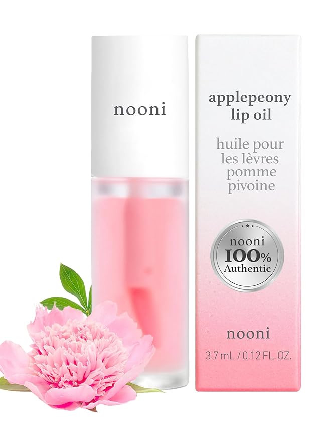 NOONI Korean Lip Oil - Applepeony | Lip Stain, Korean Lip Tint, Long-Lasting, Moisturizing, Plump... | Amazon (US)