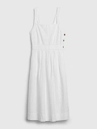 Apron Midi Dress in Linen-Cotton | Gap (US)