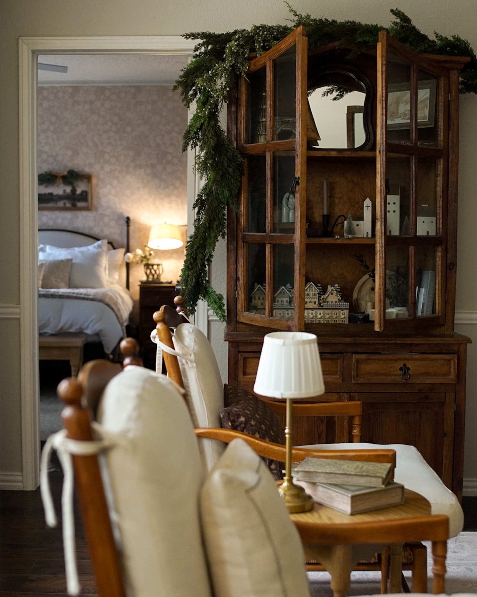 Afloral garland on sale ; cozy home; cozy cottage home style, budget home decor  