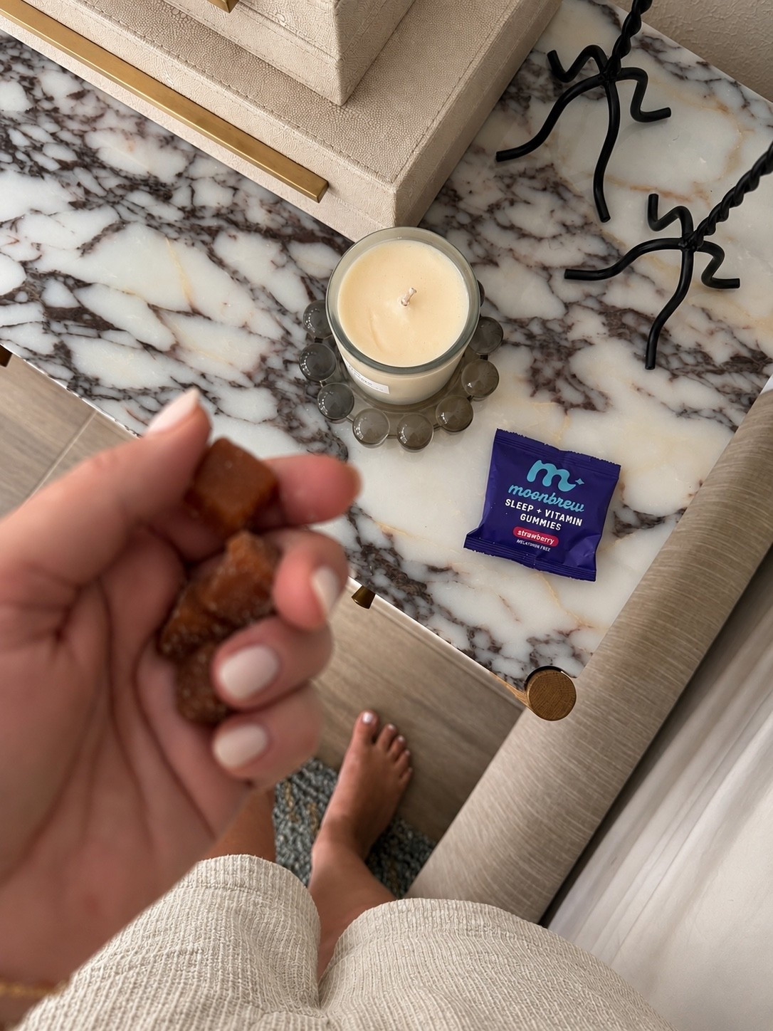 The remodel is almost done but apparently my brain didn’t get the memo 😵‍💫😂 So many decisions lately and I’ve been loving these @MoonBrew gummies as part of my nighttime wind-down. They taste SO good, are melatonin-free + help support relaxation and better sleep. 🌙🤍

Use code LTK20 for 20% off!


#ad #moonbrew
