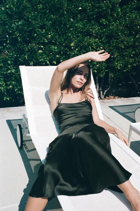 LIMITED EDITION SATIN LONG DRESS | Zara US